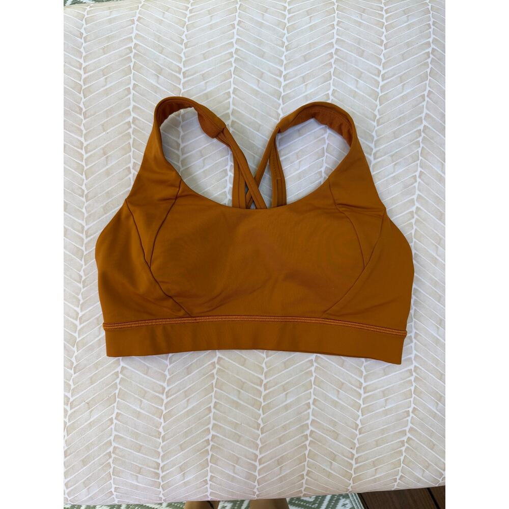 Lululemon Free to Be Elevated Sports Bra Size 8 - Gold Spice